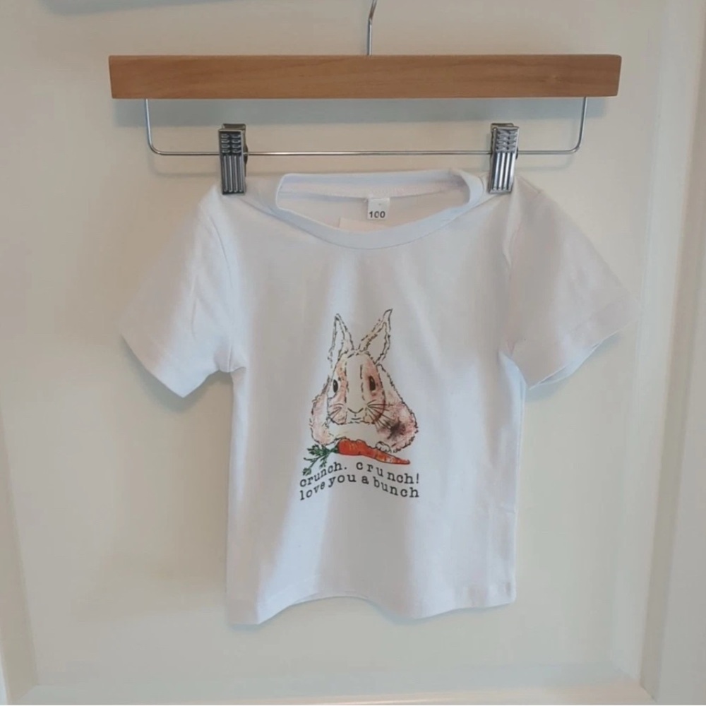 NWT Love You Bunches Baby Shirt Cotton Blend 18-24 months Easter bunny adorable